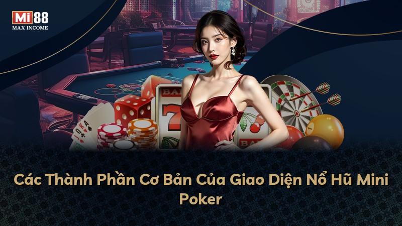Các Thành Phần Cơ Bản Của Giao Diện Nổ Hũ Mini Poker