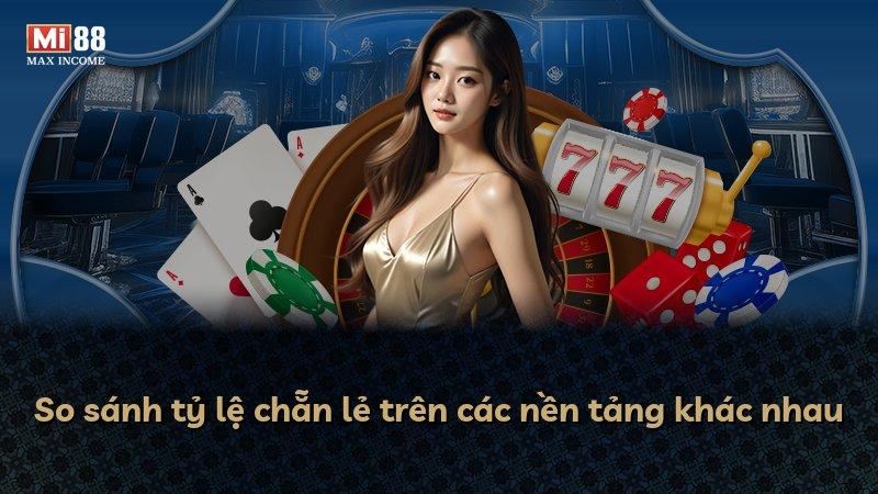 So sánh tỷ lệ chẵn lẻ trên các nền tảng khác nhau